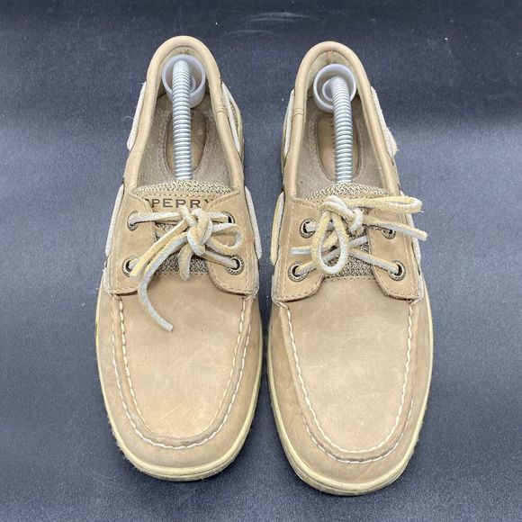 Sperry Top-Sider Ladies Brown Light Leather Boat Shoes #9276619 Women’s 6M EUC - Picture 3 of 6